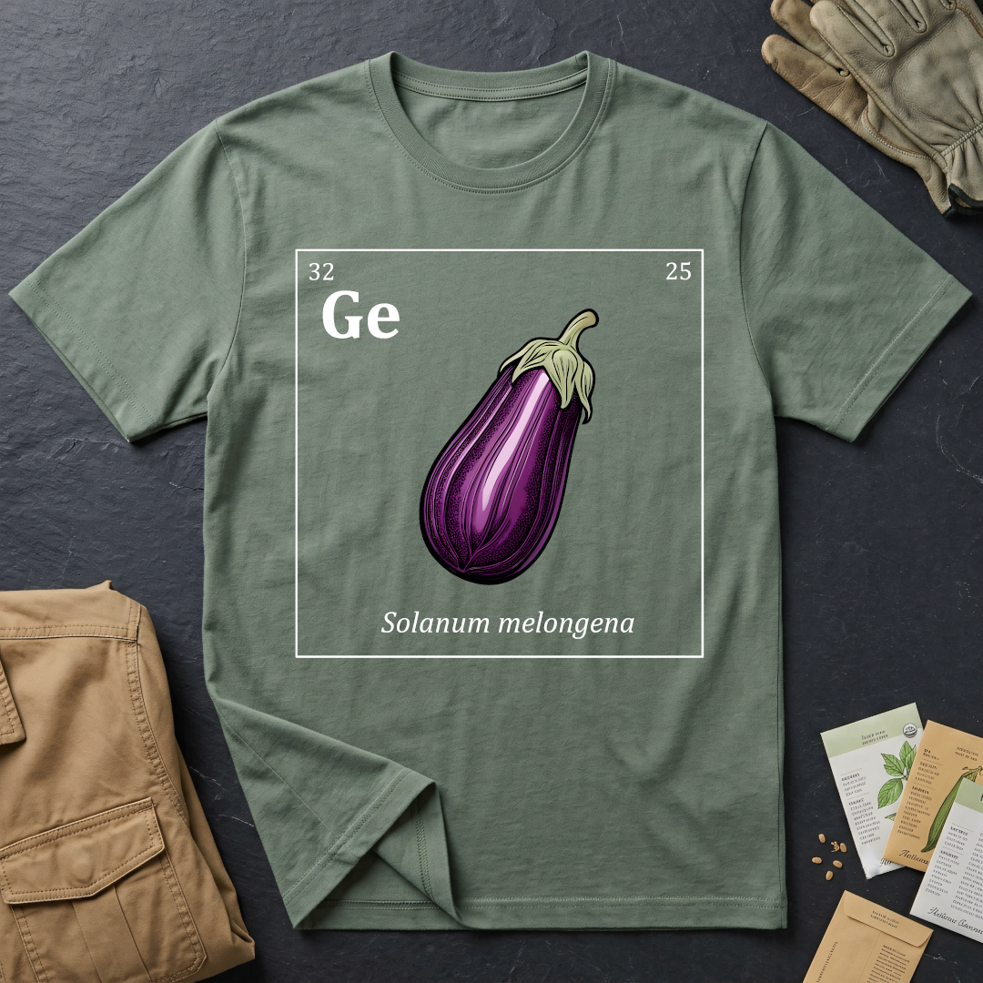Periodic Table of Vegetables - Eggplant T-Shirt