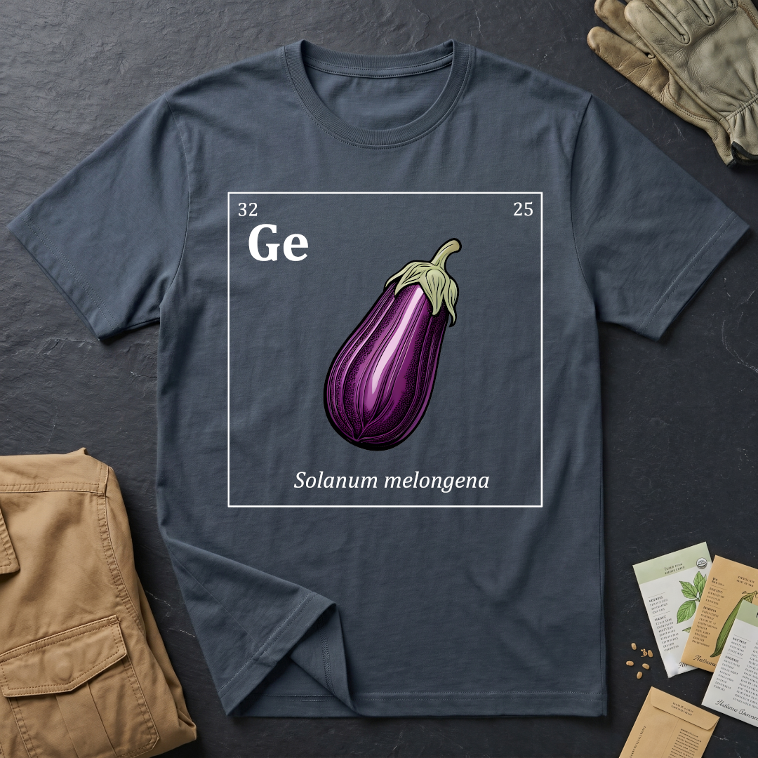 Periodic Table of Vegetables - Eggplant T-Shirt