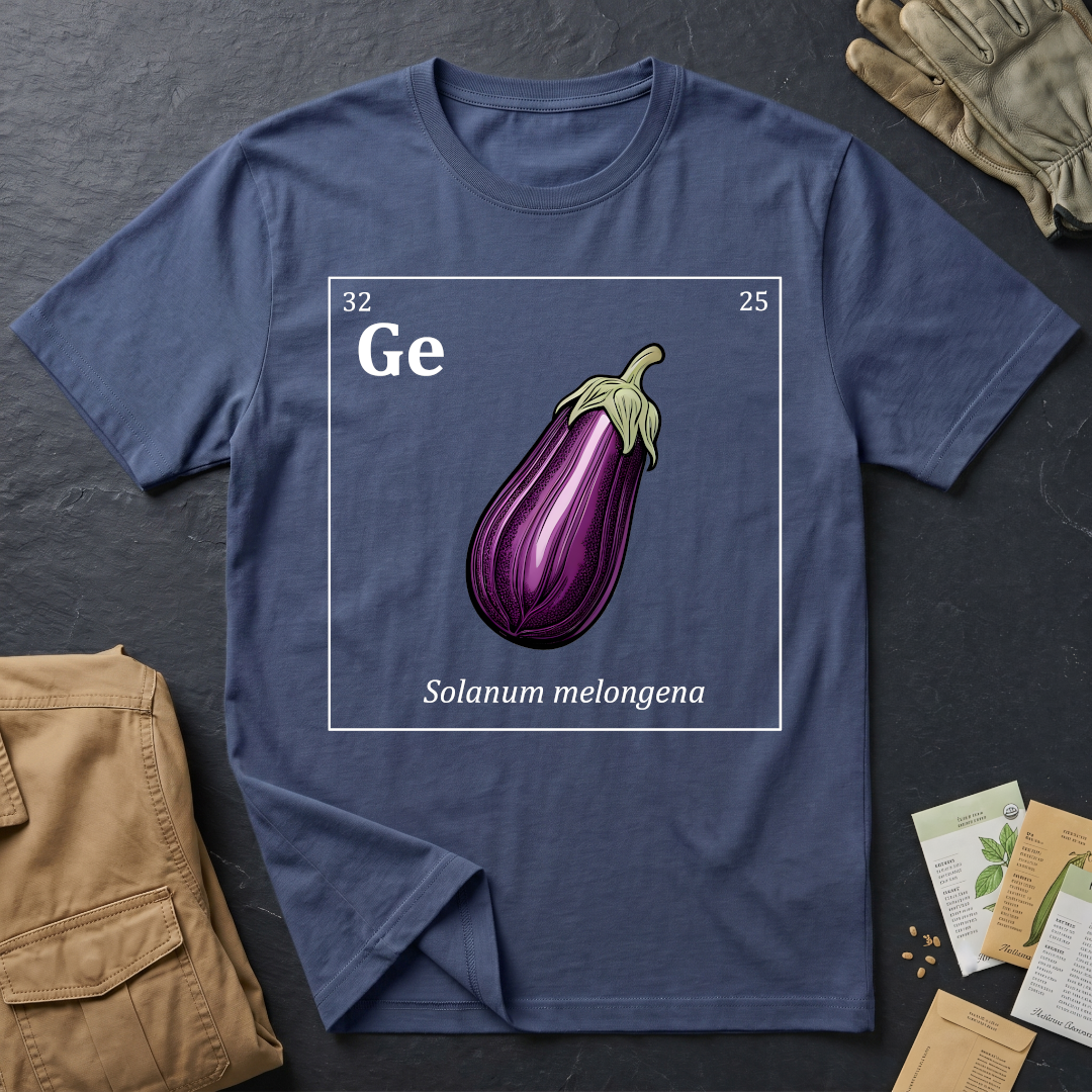 Periodic Table of Vegetables - Eggplant T-Shirt