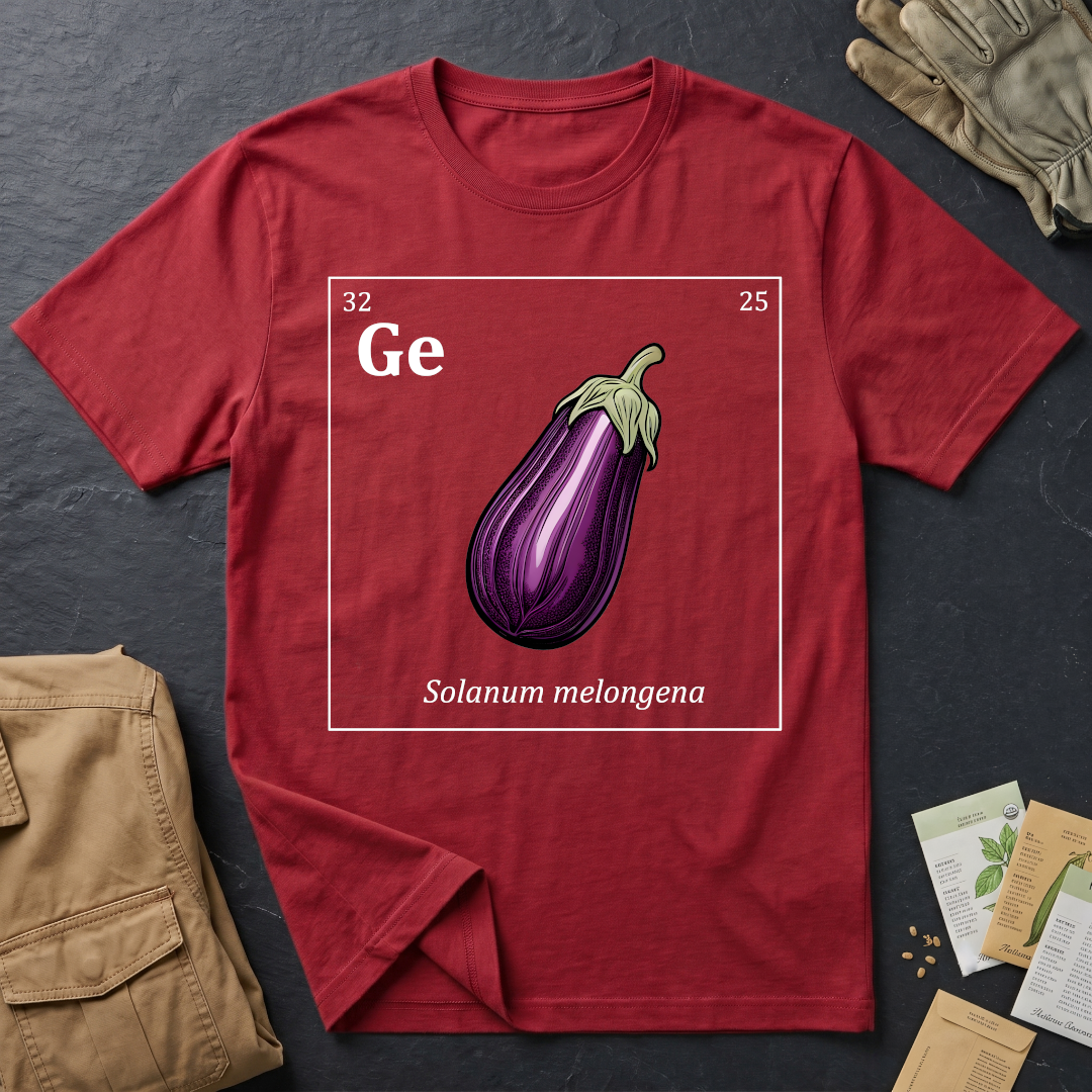 Periodic Table of Vegetables - Eggplant T-Shirt