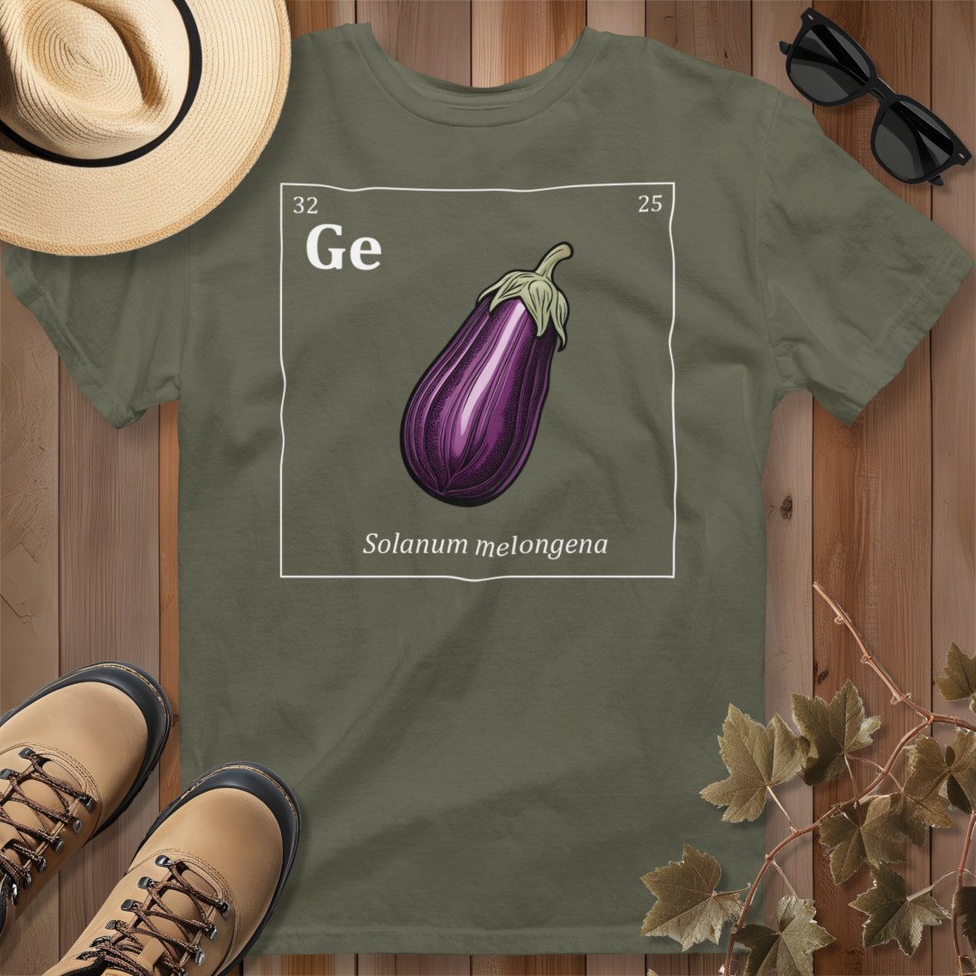 Periodic Table of Vegetables - Eggplant T-Shirt