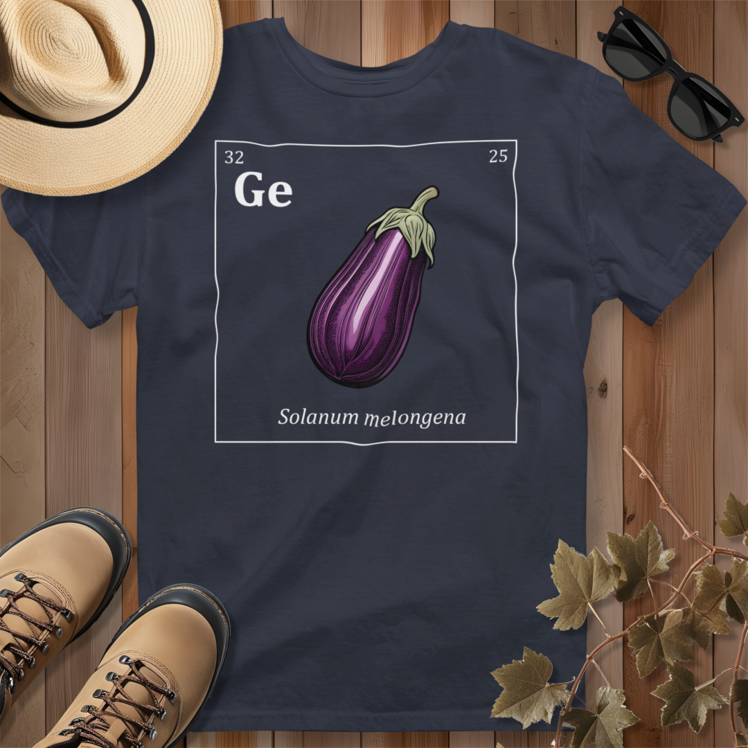 Periodic Table of Vegetables - Eggplant T-Shirt