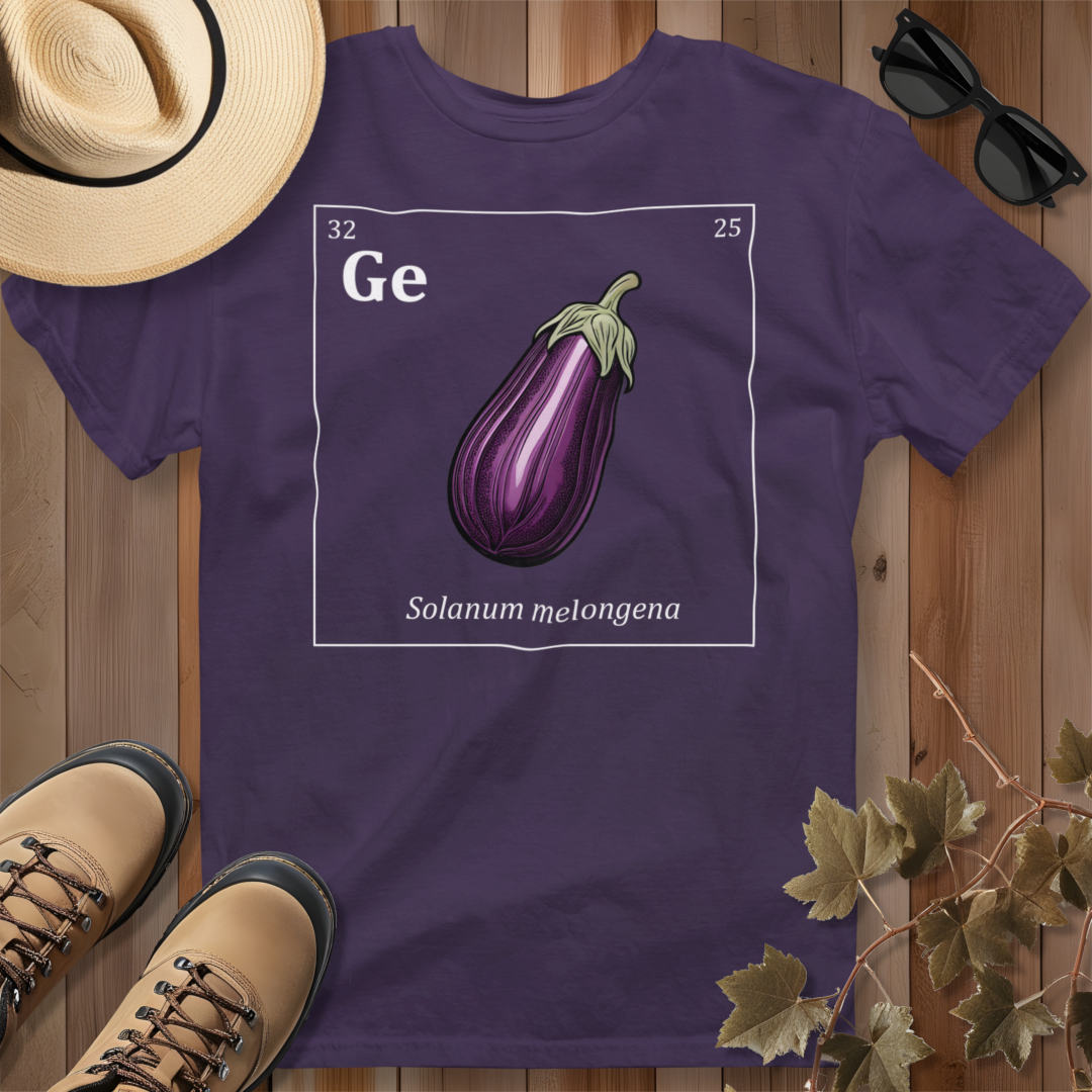 Periodic Table of Vegetables - Eggplant T-Shirt