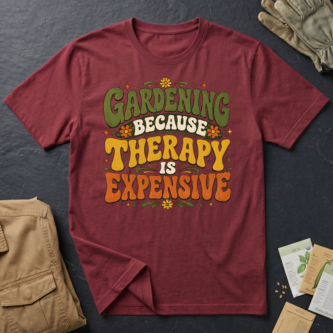 Gardening Because Therapy is Expensive T-Shirt