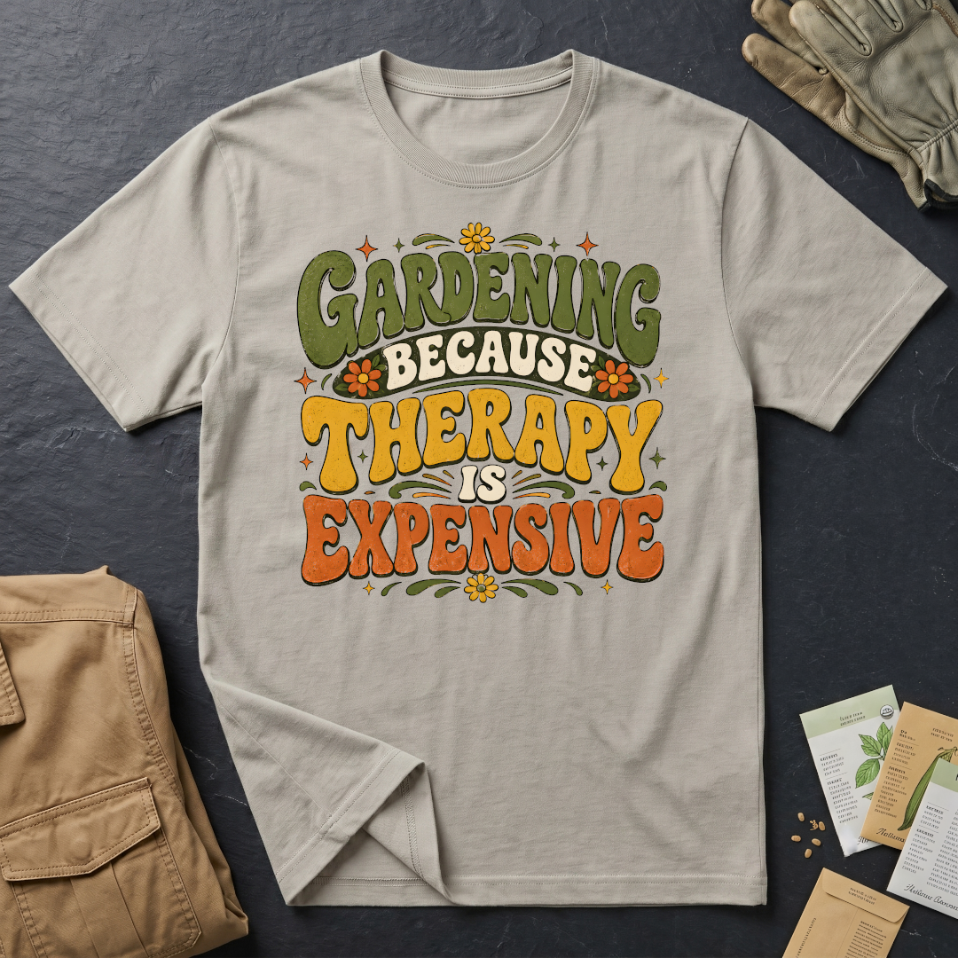 Gardening Because Therapy is Expensive T-Shirt