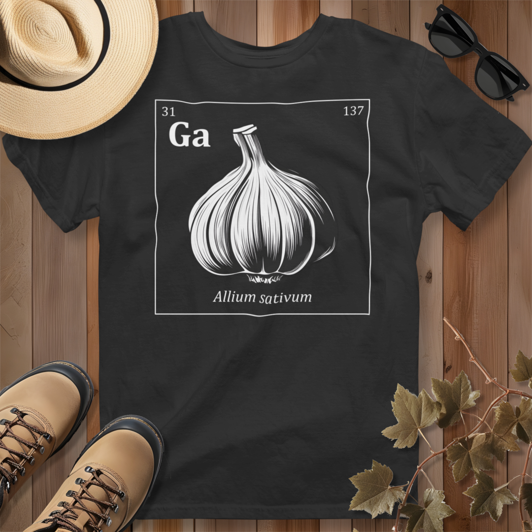Periodic Table of Vegetables - Garlic T-Shirt