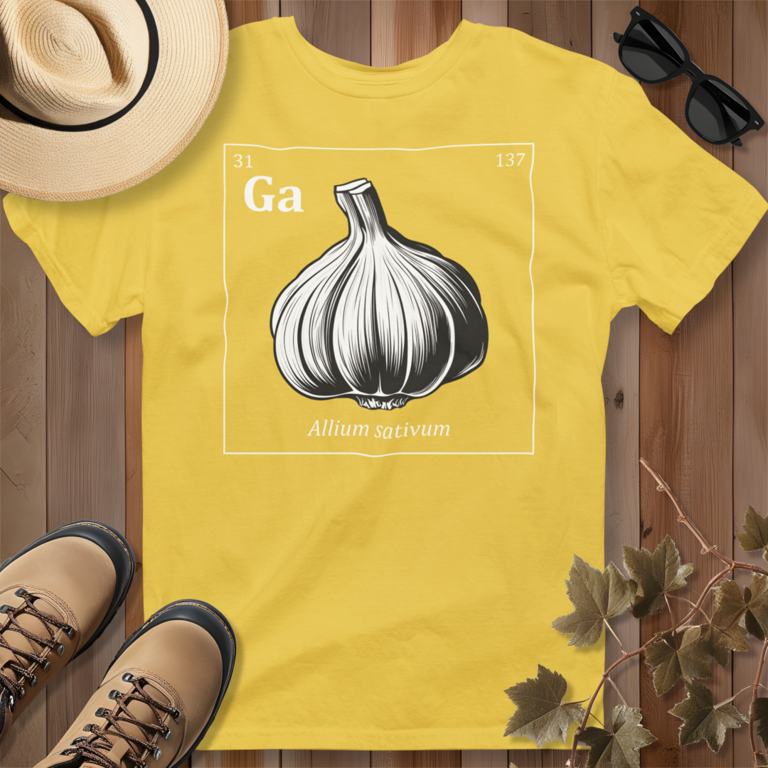 Periodic Table of Vegetables - Garlic T-Shirt
