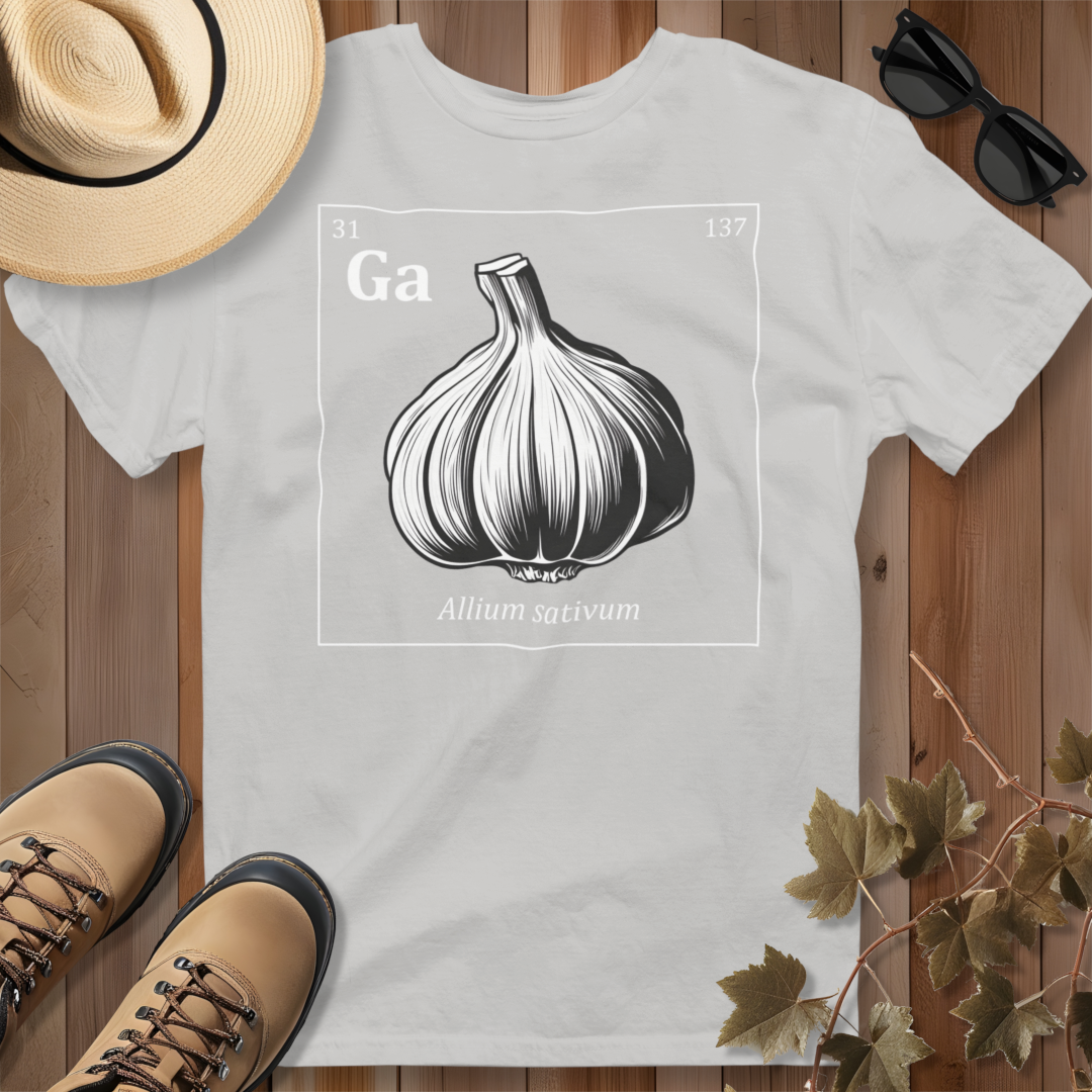 Periodic Table of Vegetables - Garlic T-Shirt
