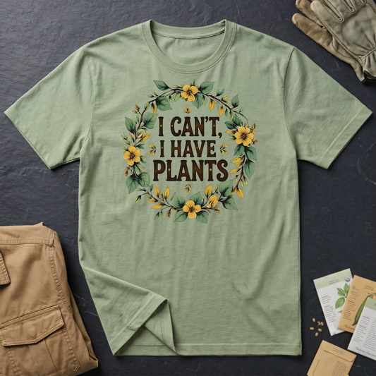 I Can't, I Have Plants T-Shirt