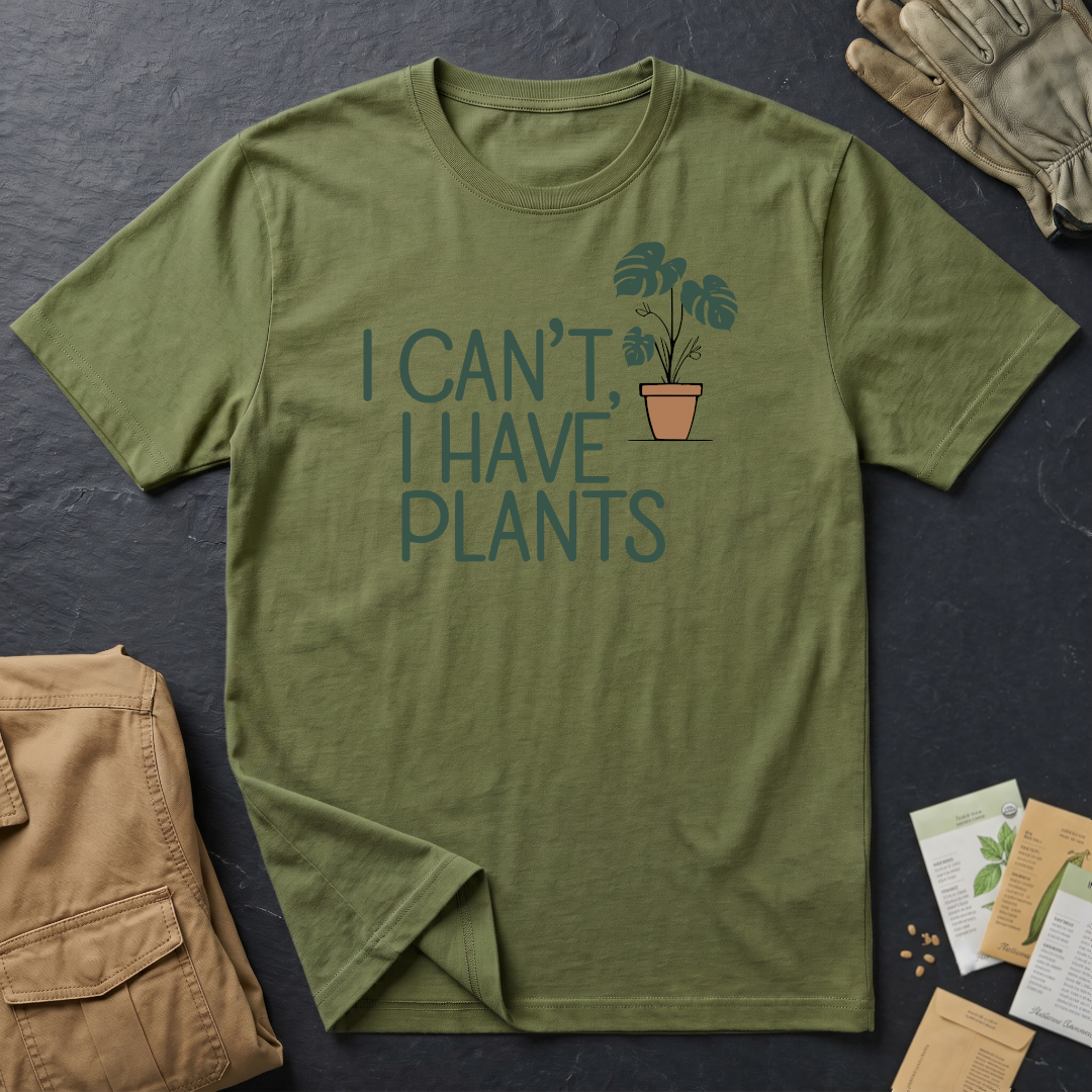 I Can't, I Have Plants 2 T-Shirt