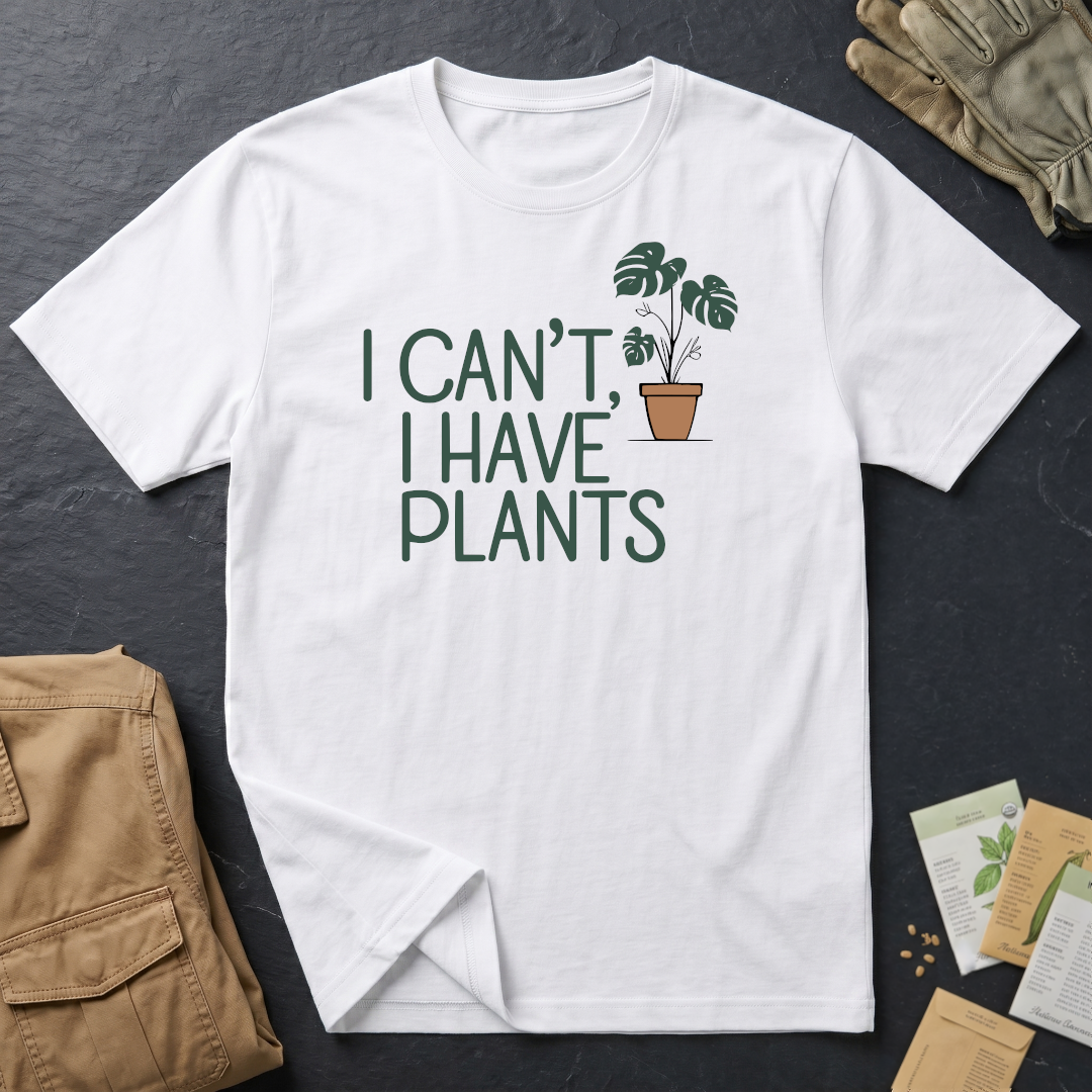 I Can't, I Have Plants 2 T-Shirt