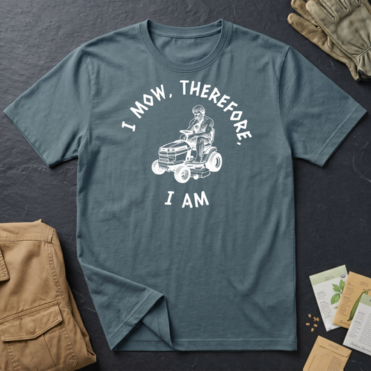 I Mow, Therefore, I Am (W) T-Shirt