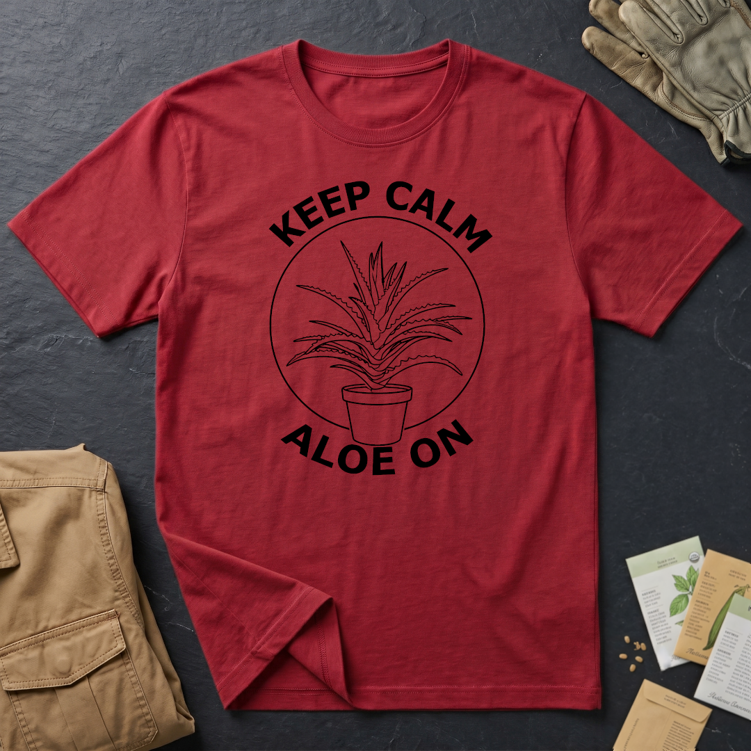 Keep Calm Aloe On T-Shirt