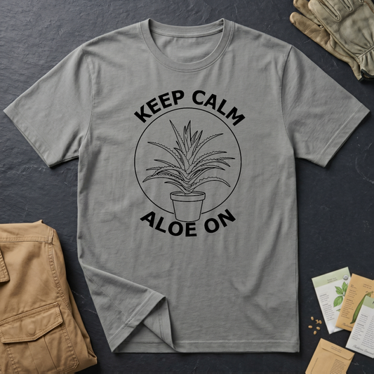 Keep Calm Aloe On T-Shirt