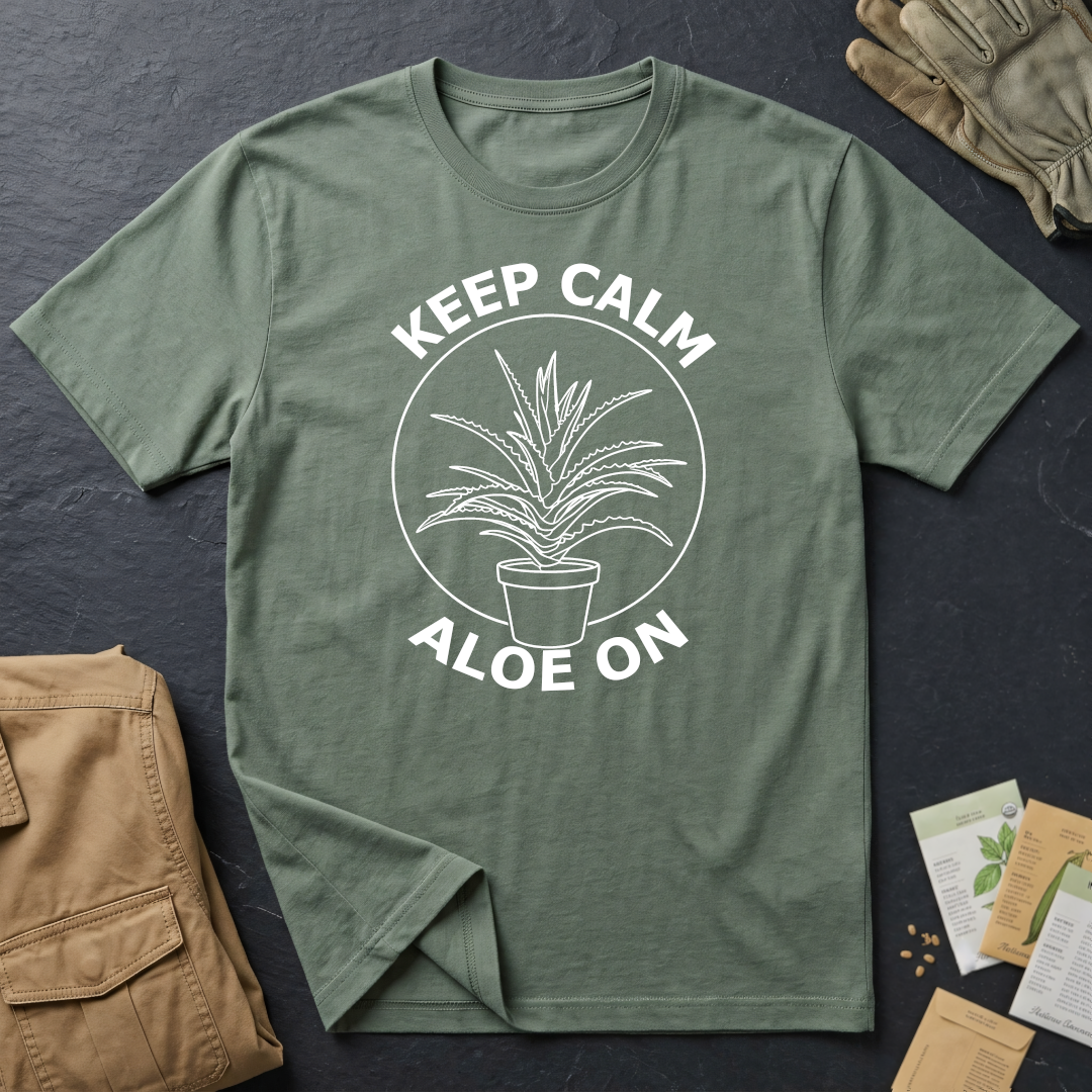 Keep Calm Aloe On (W) T-Shirt