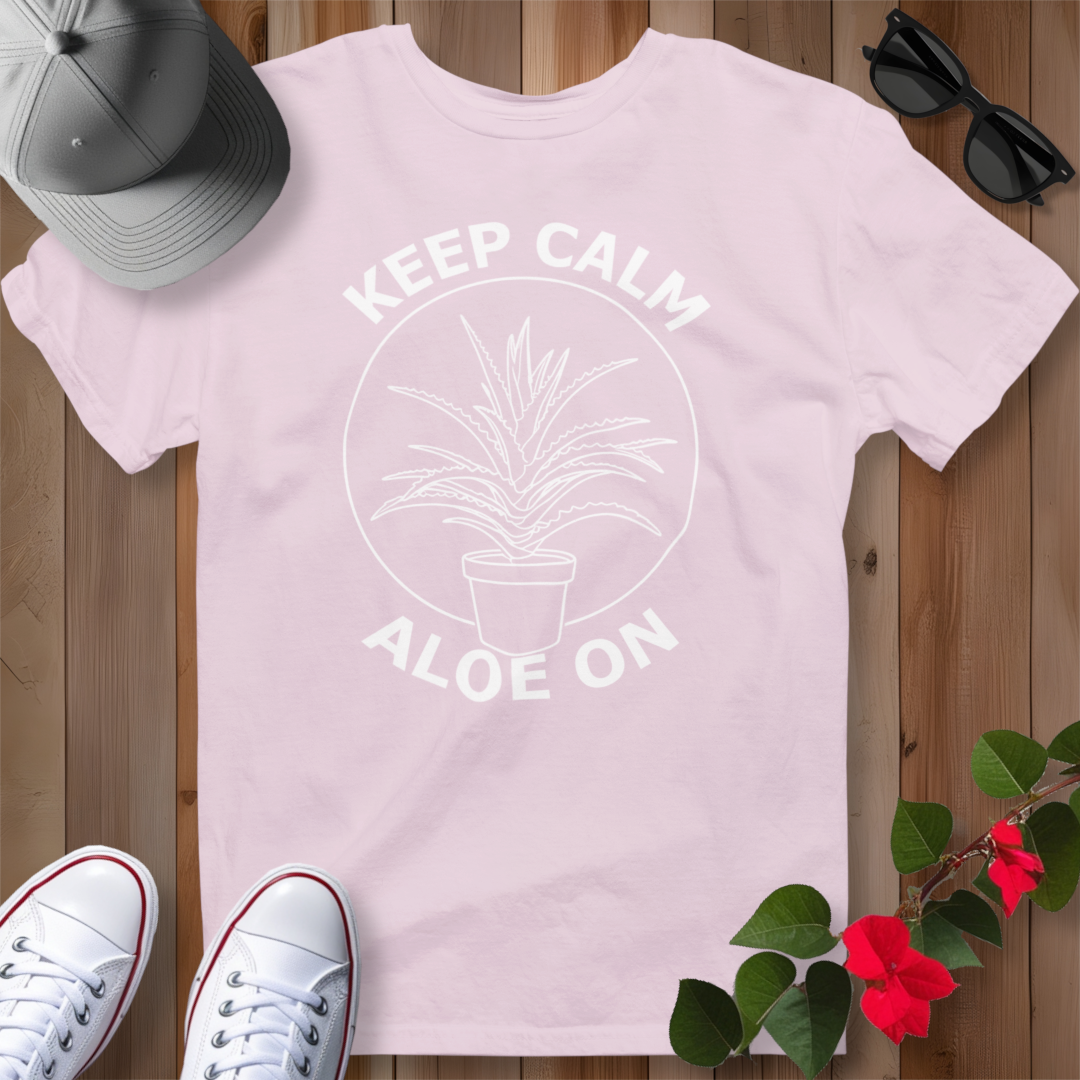 Keep Calm Aloe On (W) T-Shirt