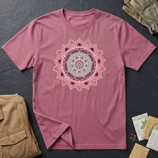 Hawaiian Hibiscus Mandala T-Shirt RGr