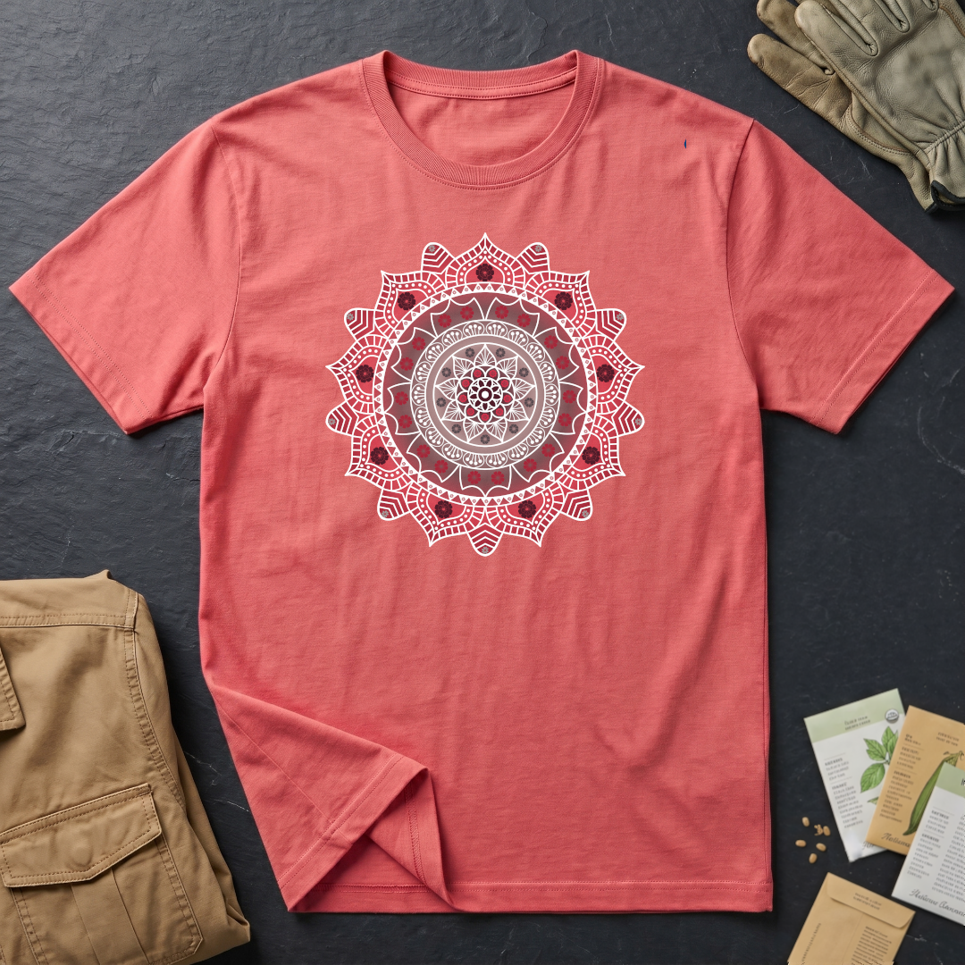 Hawaiian Hibiscus Mandala T-Shirt RGr