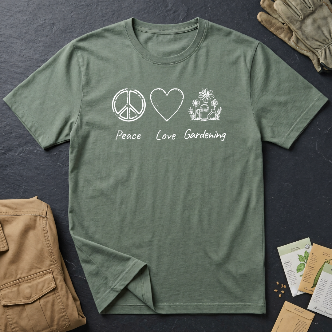 Peace Love Gardening T-Shirt