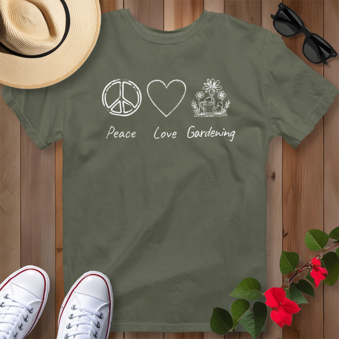 Peace Love Gardening T-Shirt
