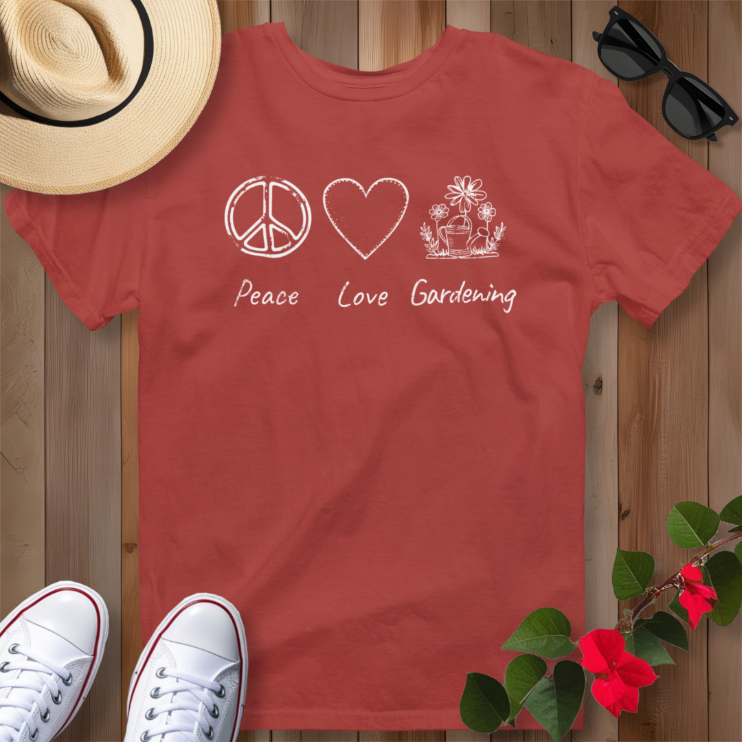 Peace Love Gardening T-Shirt