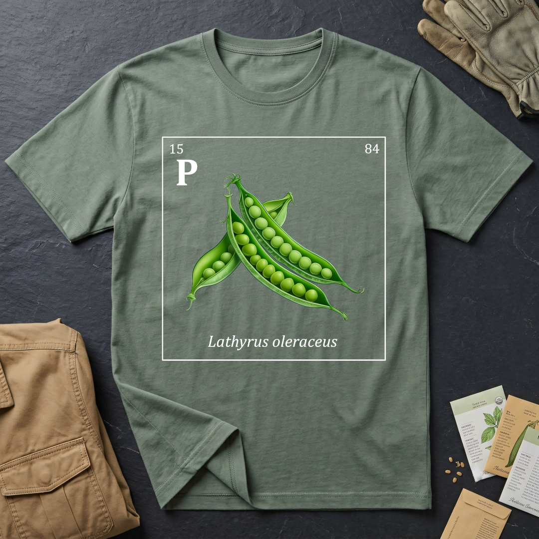 Periodic Table of Vegetables - Peas T-Shirt