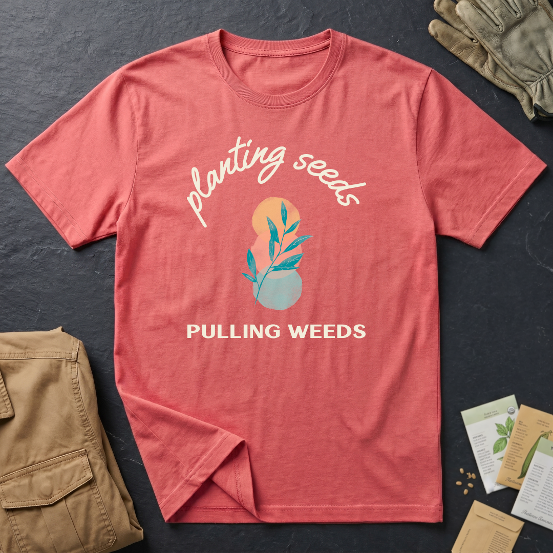 Planting Seeds Pulling Weeds T-Shirt