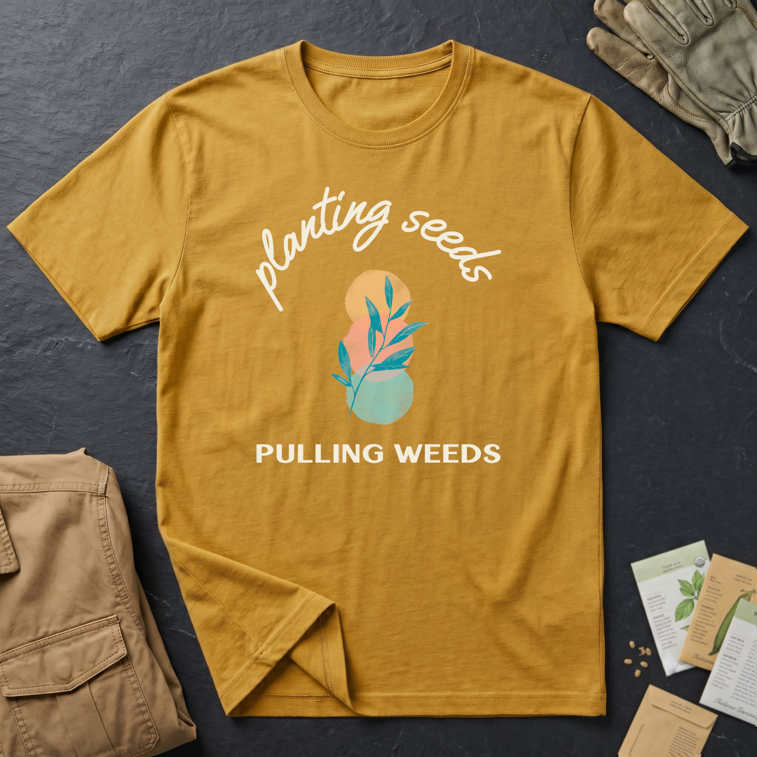 Planting Seeds Pulling Weeds T-Shirt