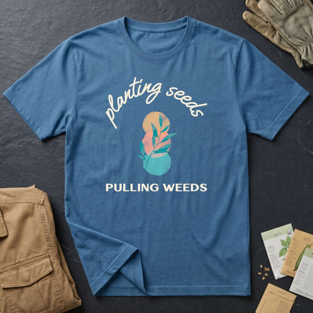 Planting Seeds Pulling Weeds T-Shirt
