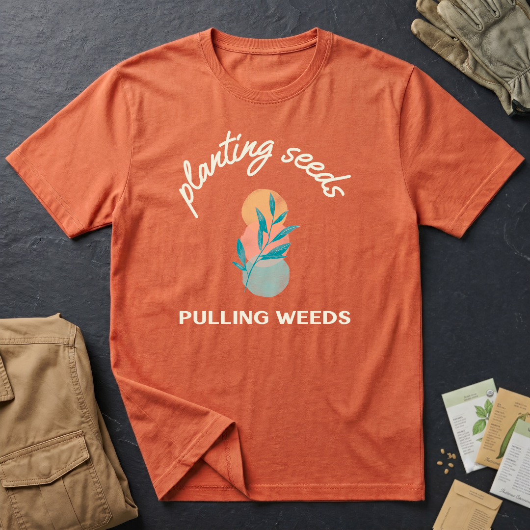Planting Seeds Pulling Weeds T-Shirt