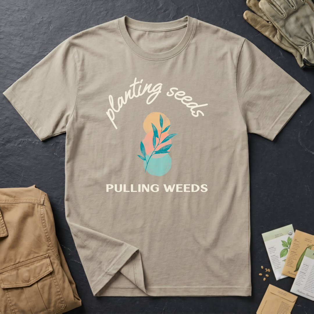 Planting Seeds Pulling Weeds T-Shirt