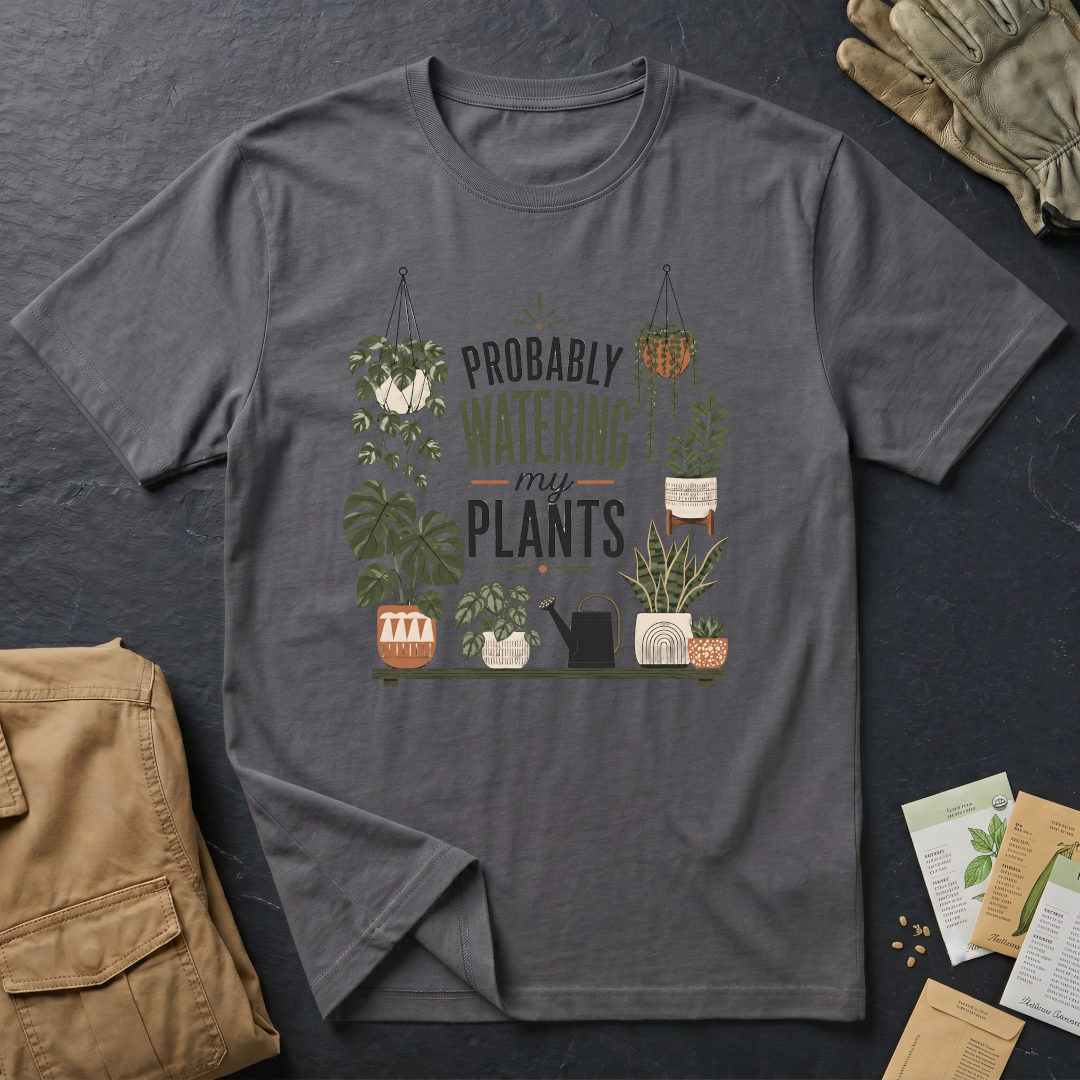 Probably Watering My Plants T-Shirt