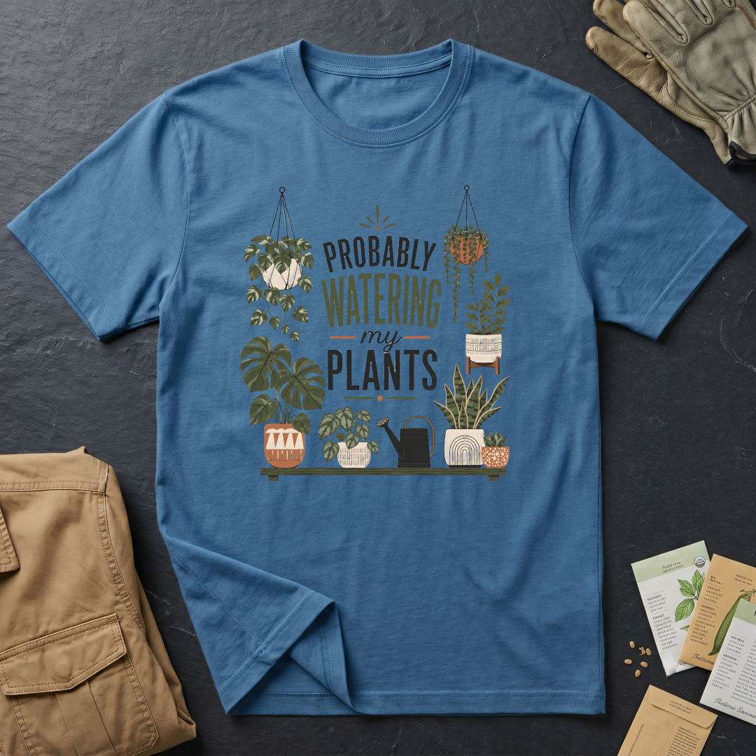 Probably Watering My Plants T-Shirt