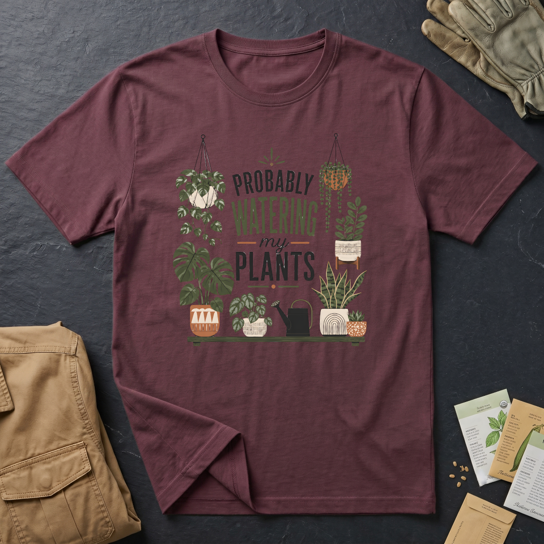 Probably Watering My Plants T-Shirt