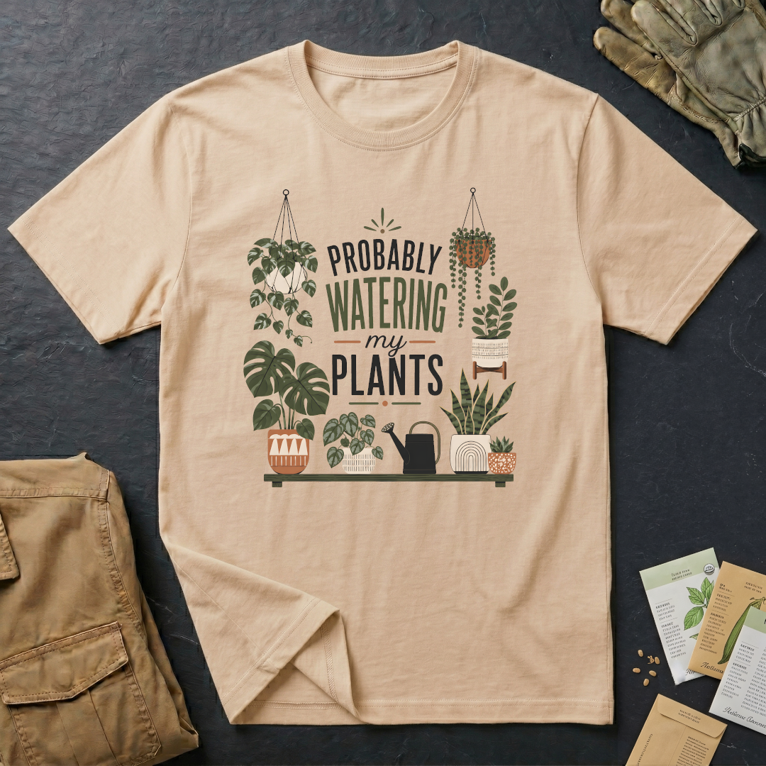 Probably Watering My Plants T-Shirt