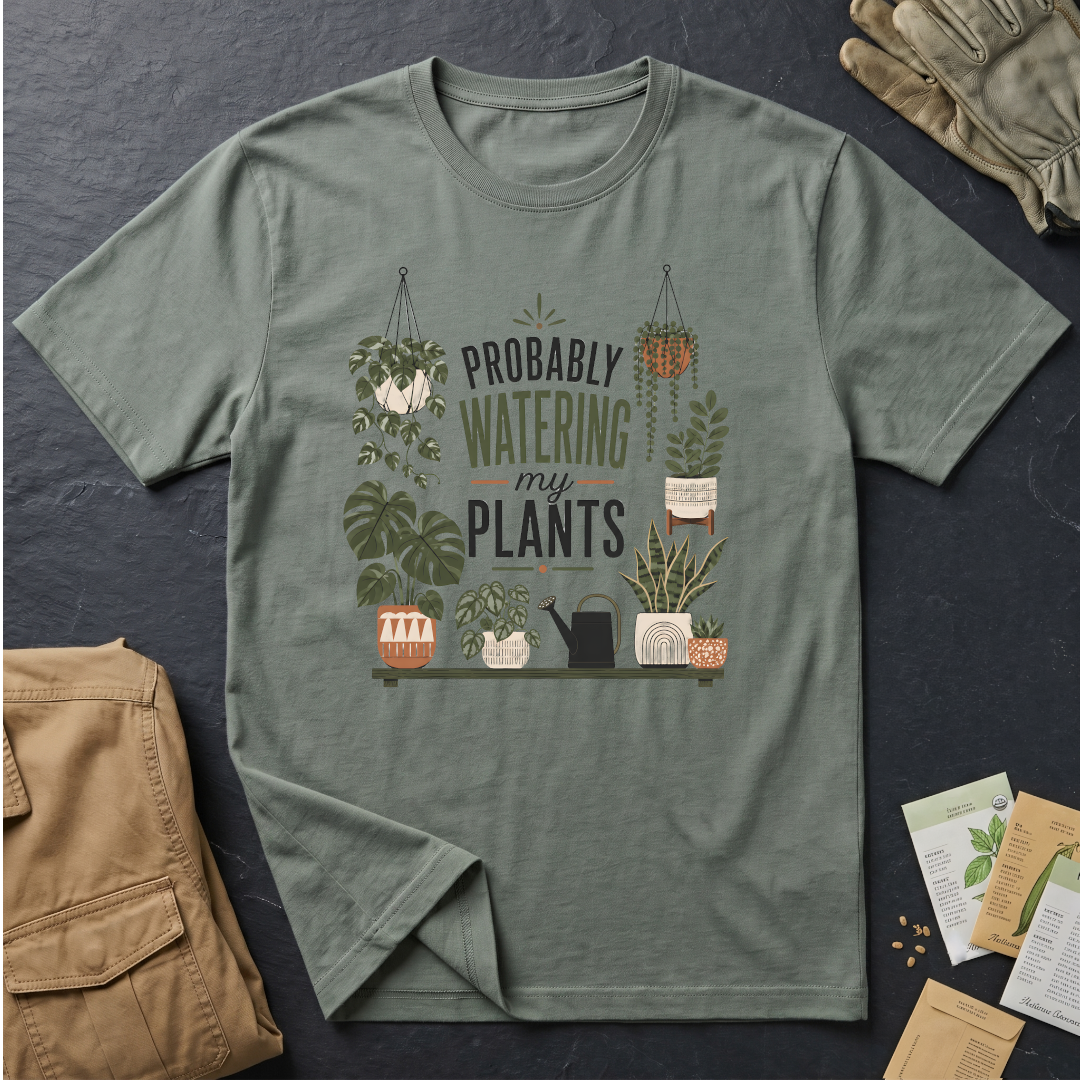 Probably Watering My Plants T-Shirt