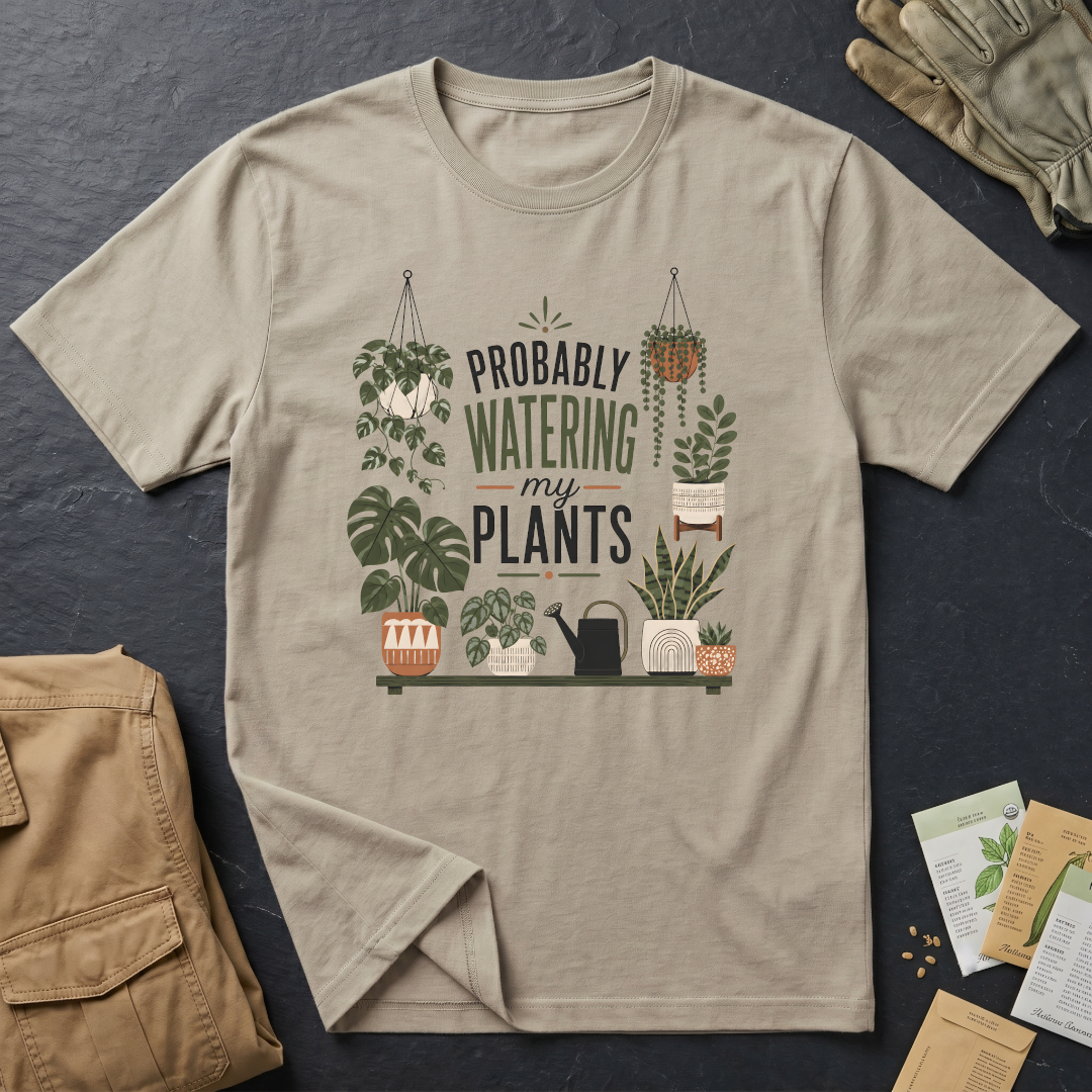 Probably Watering My Plants T-Shirt
