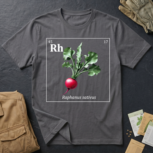 Periodic Table of Vegetables - Radish T-Shirt