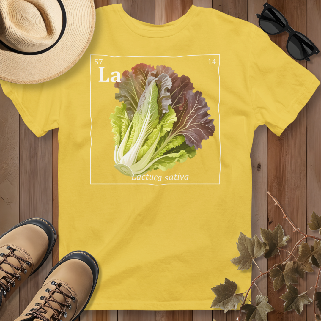 Periodic Table of Vegetables - Red Lettuce T-Shirt