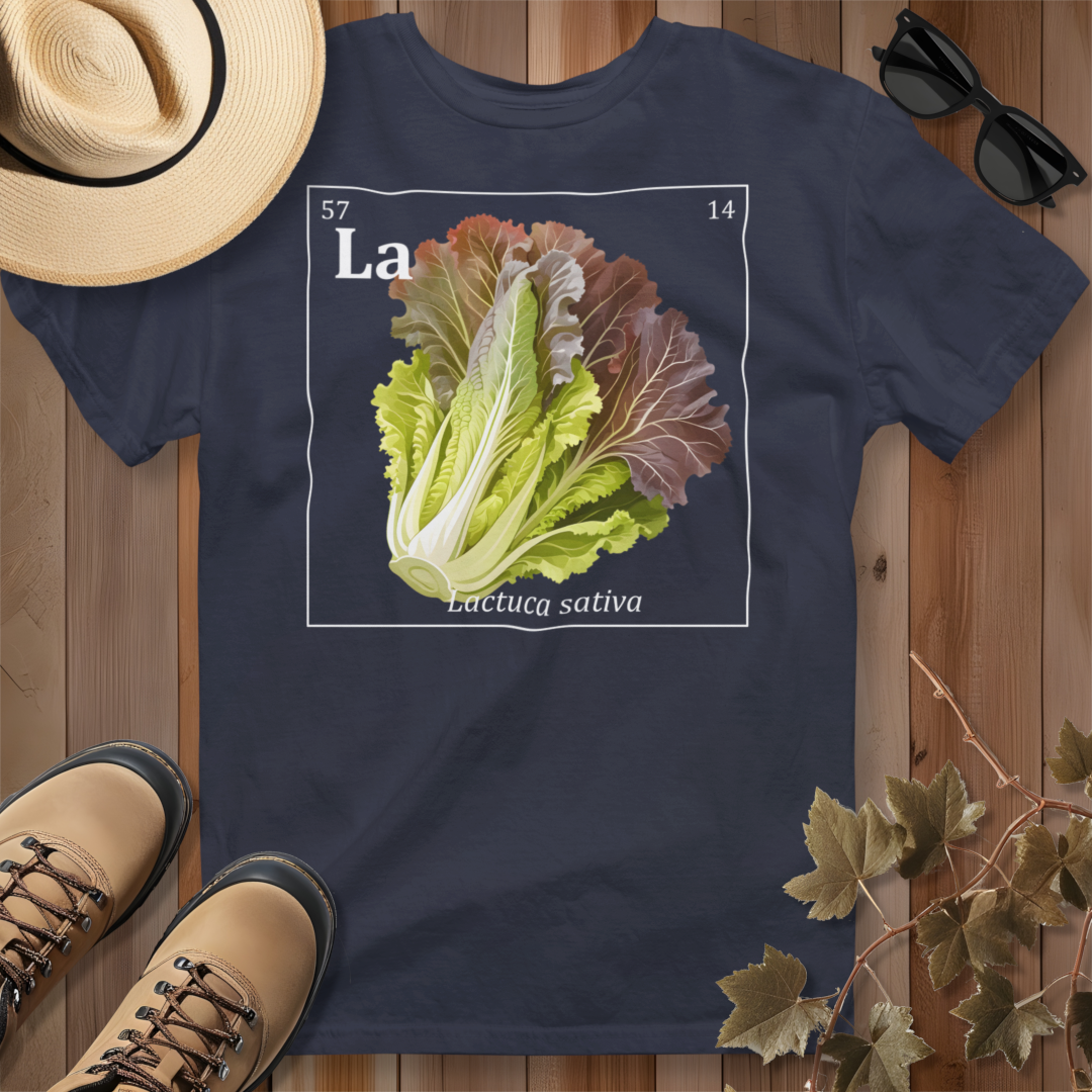 Periodic Table of Vegetables - Red Lettuce T-Shirt