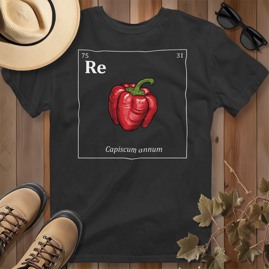 Periodic Table of Vegetables - Red Pepper T-Shirt