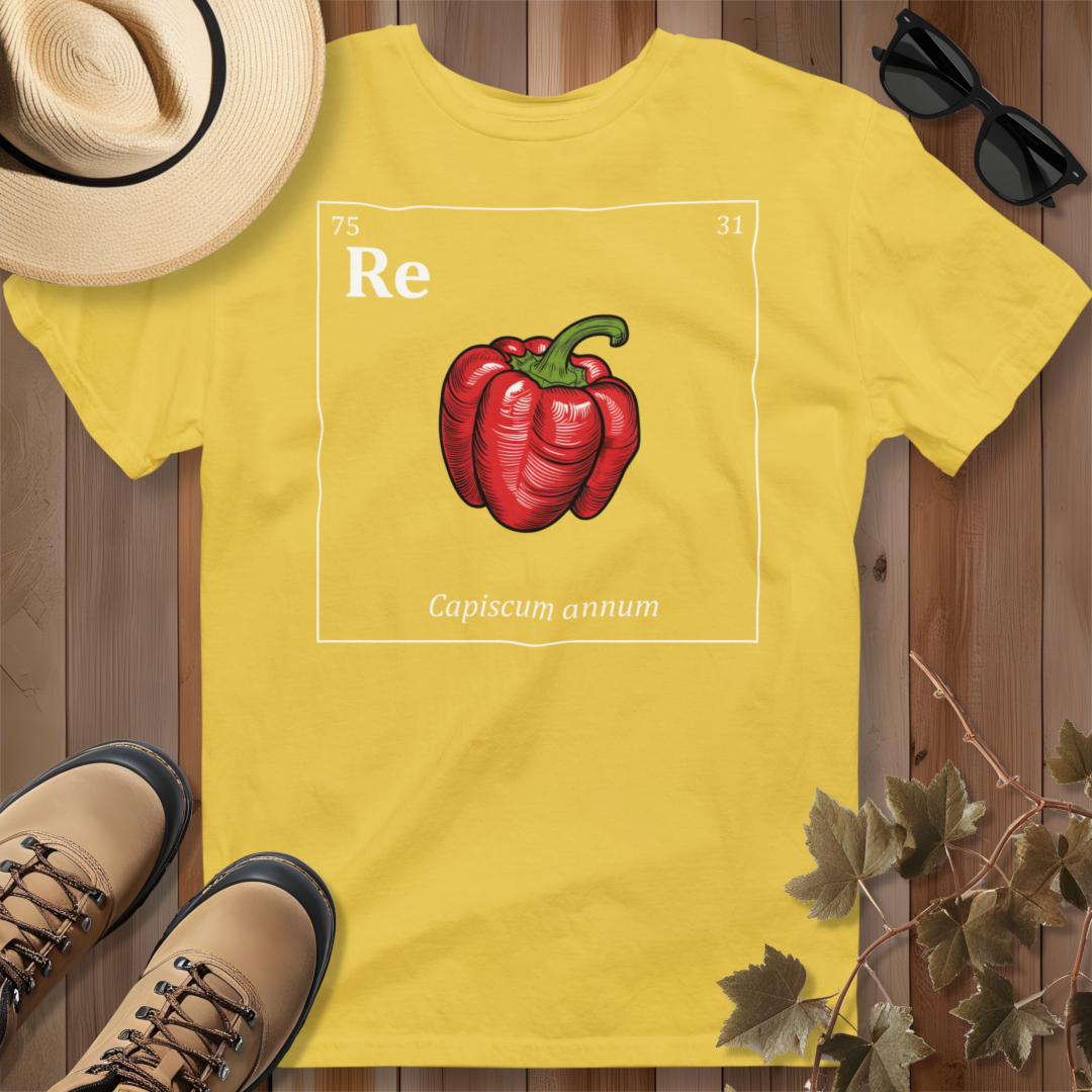 Periodic Table of Vegetables - Red Pepper T-Shirt