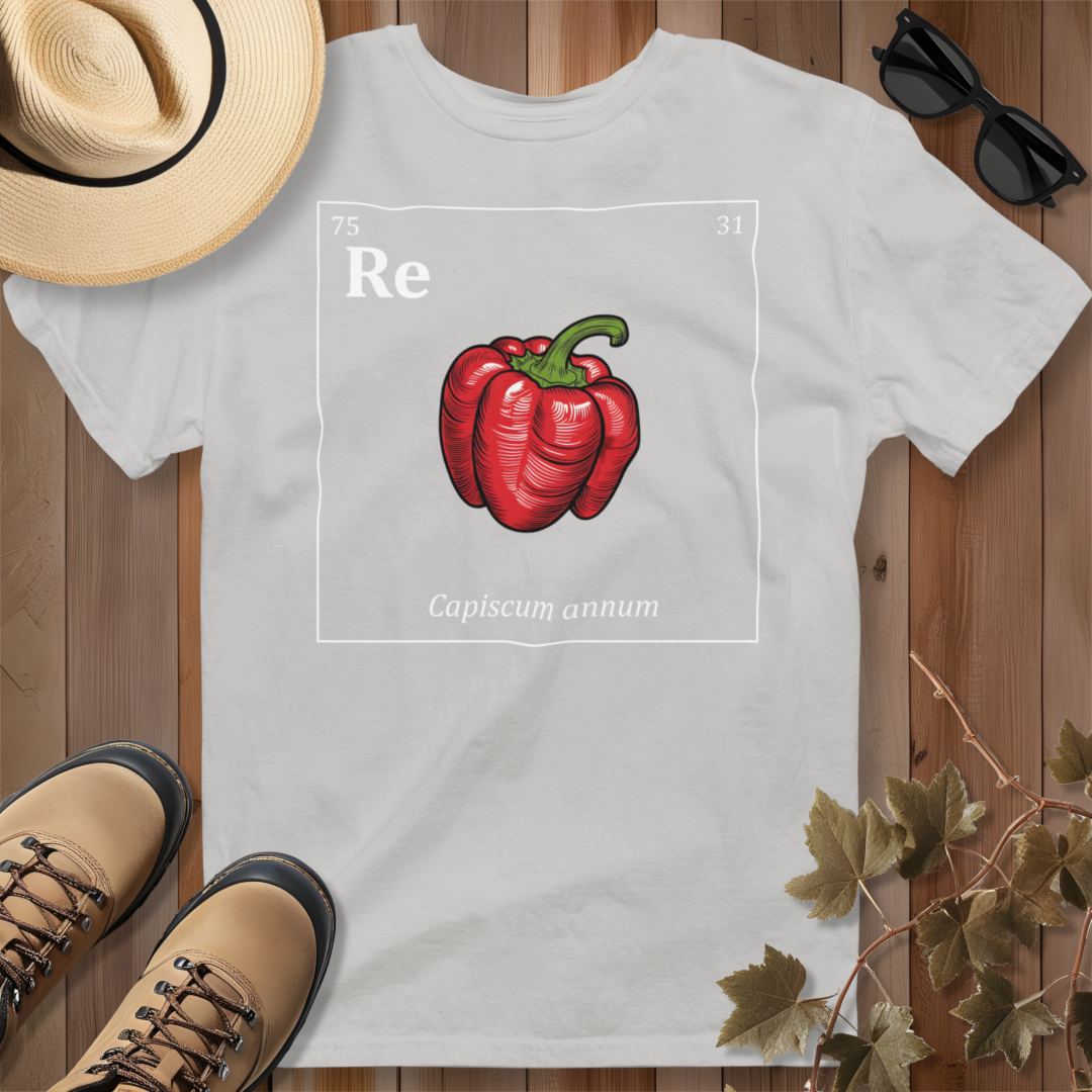 Periodic Table of Vegetables - Red Pepper T-Shirt