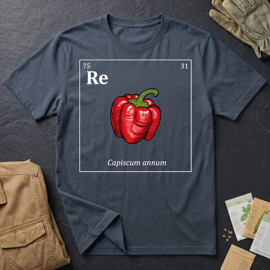 Periodic Table of Vegetables - Red Pepper T-Shirt