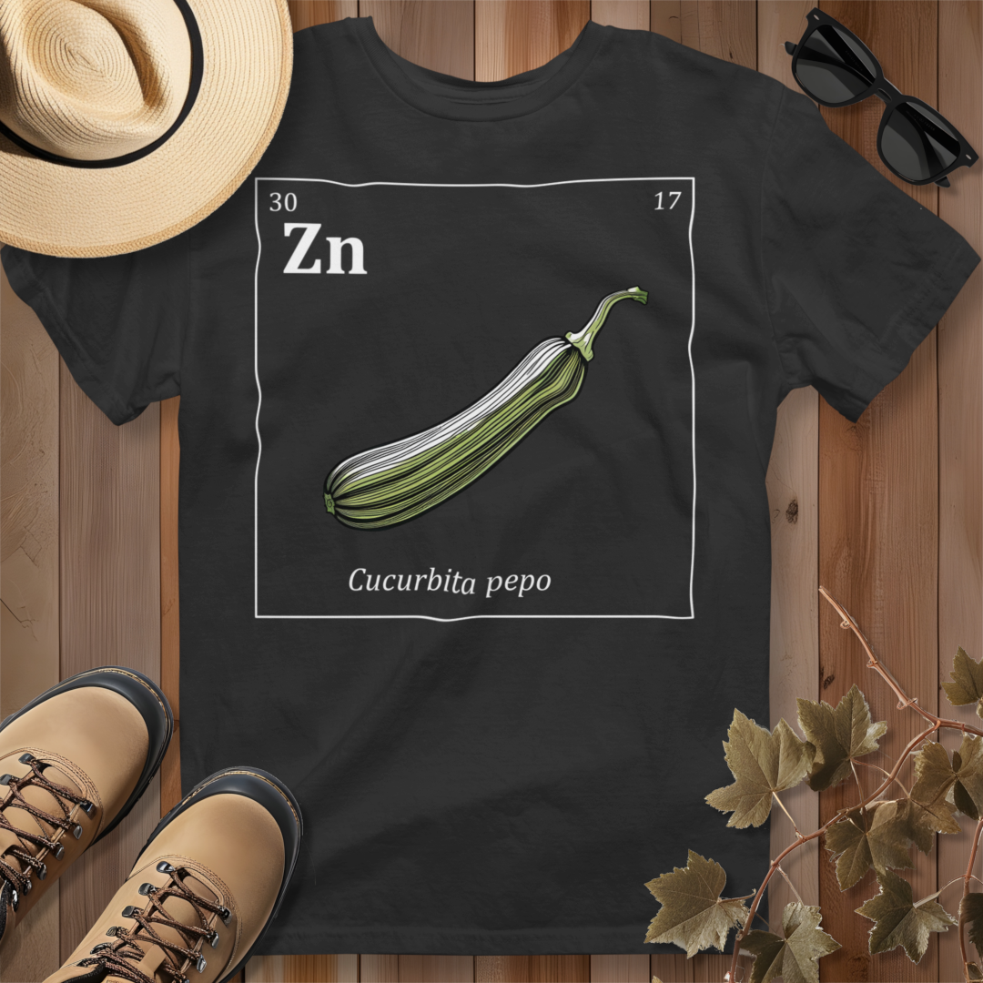 Periodic Table of Vegetables - Zucchini T-Shirt