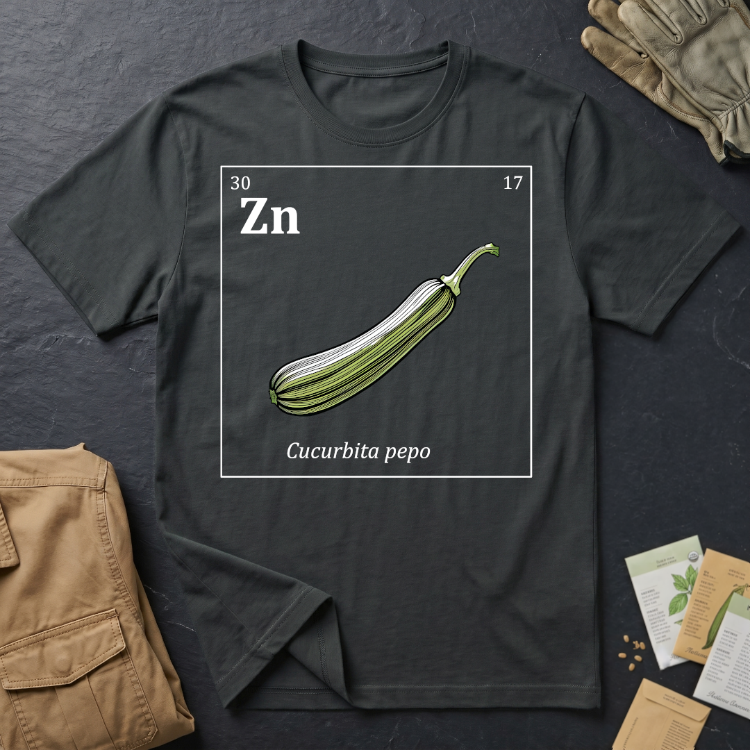 Periodic Table of Vegetables - Zucchini T-Shirt
