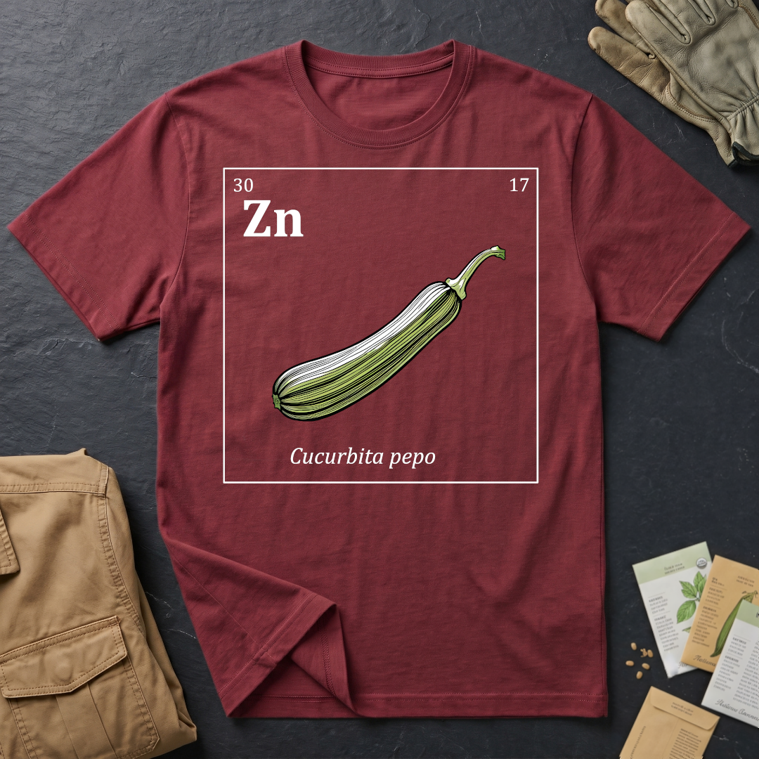 Periodic Table of Vegetables - Zucchini T-Shirt