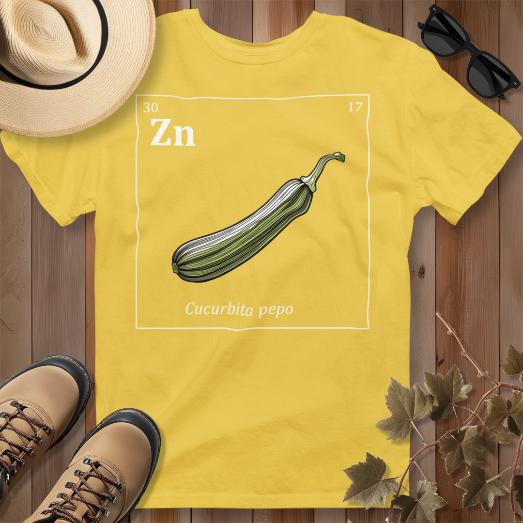 Periodic Table of Vegetables - Zucchini T-Shirt