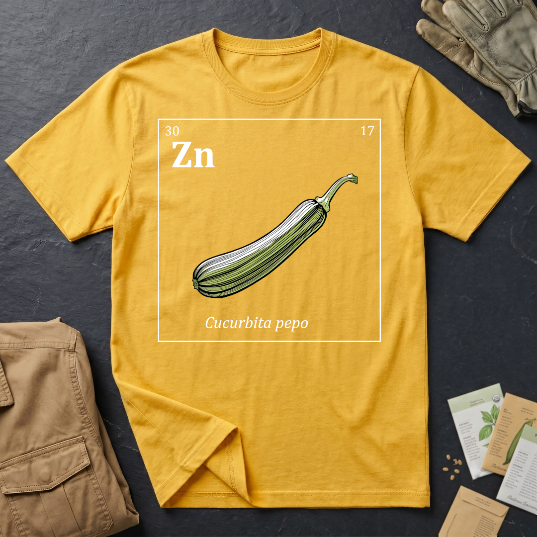 Periodic Table of Vegetables - Zucchini T-Shirt