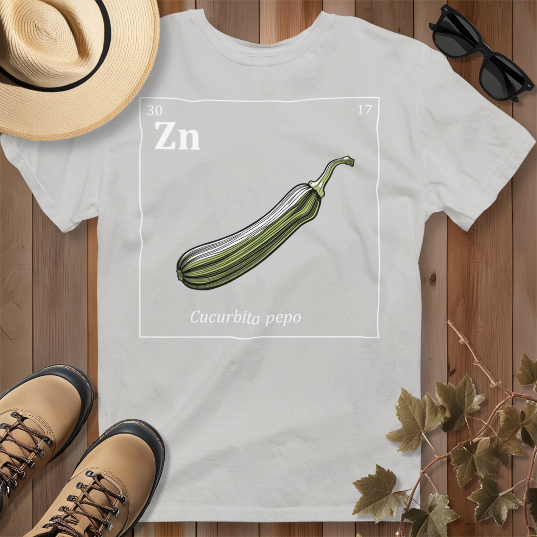Periodic Table of Vegetables - Zucchini T-Shirt